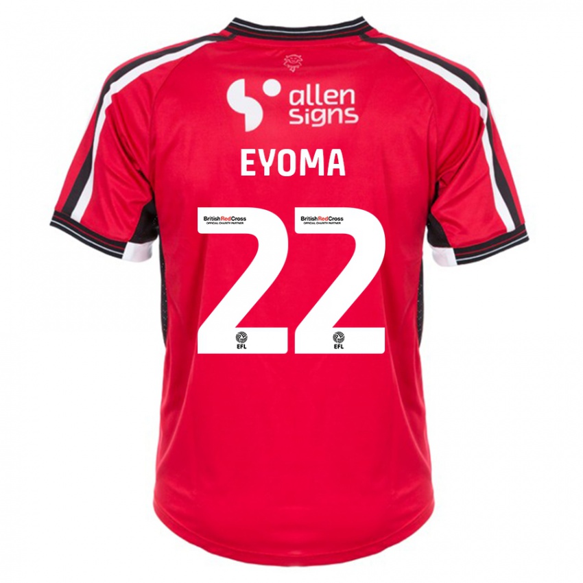 Niño Camiseta Timothy Eyoma #22 Rojo 1ª Equipación 2023/24 La Camisa Argentina