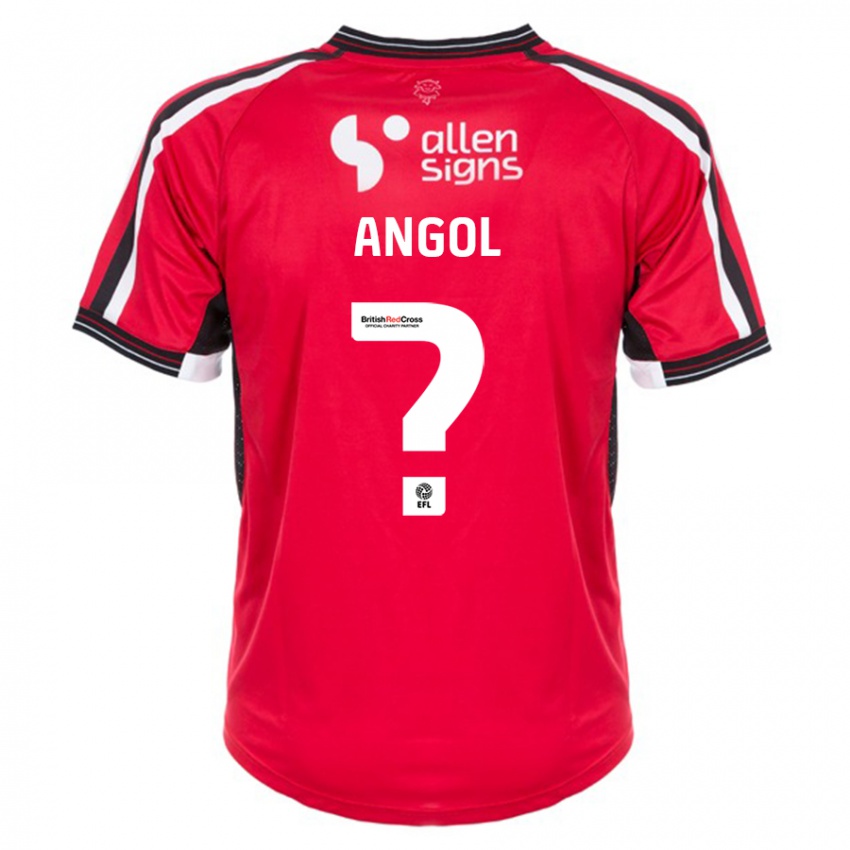 Niño Camiseta Mekhi Angol #0 Rojo 1ª Equipación 2023/24 La Camisa Argentina