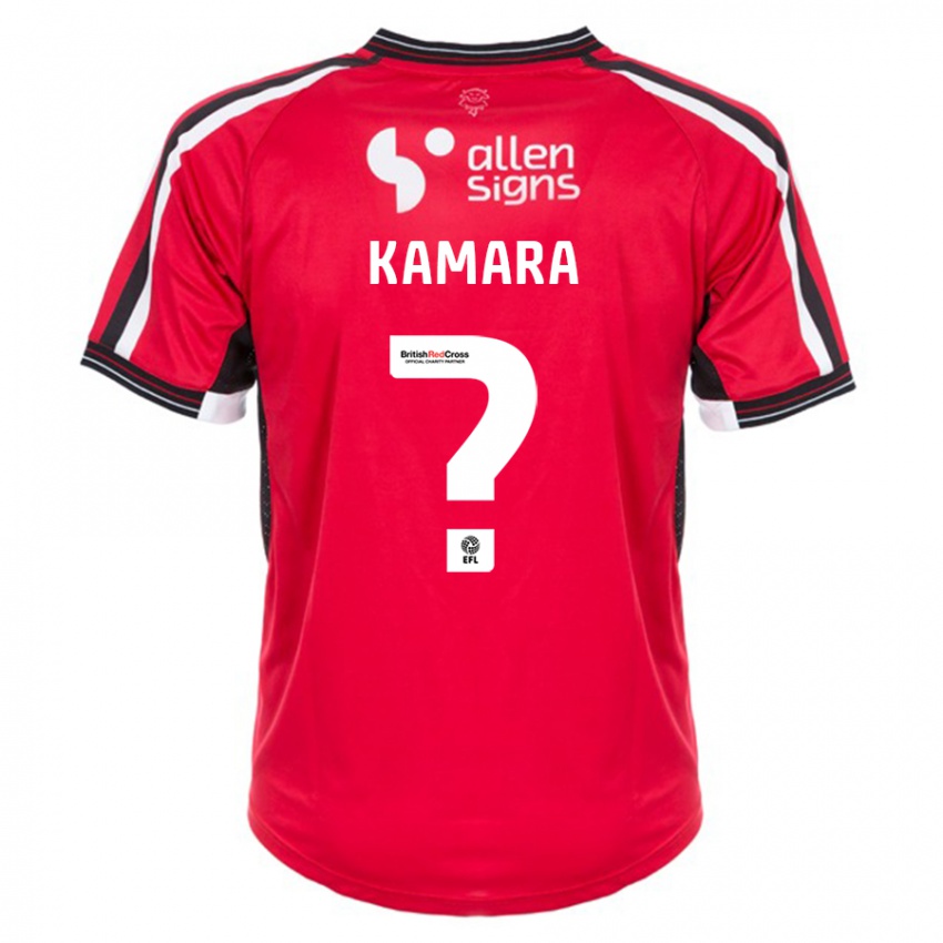 Niño Camiseta Mj Kamara #0 Rojo 1ª Equipación 2023/24 La Camisa Argentina