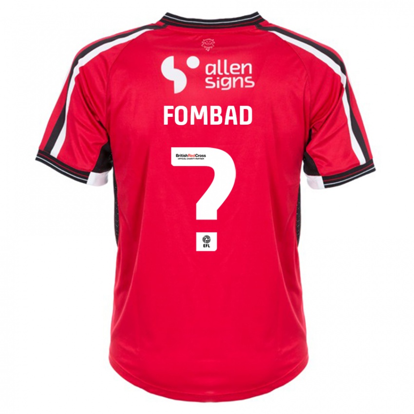 Niño Camiseta Kelly Fombad #0 Rojo 1ª Equipación 2023/24 La Camisa Argentina