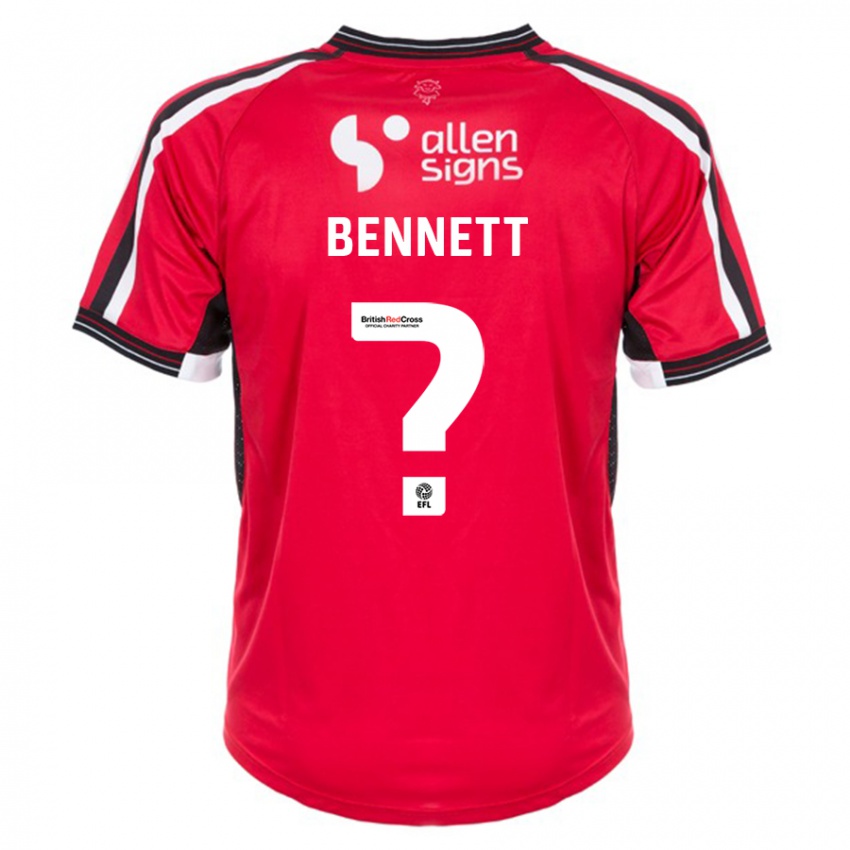 Niño Camiseta Hugo Bennett #0 Rojo 1ª Equipación 2023/24 La Camisa Argentina