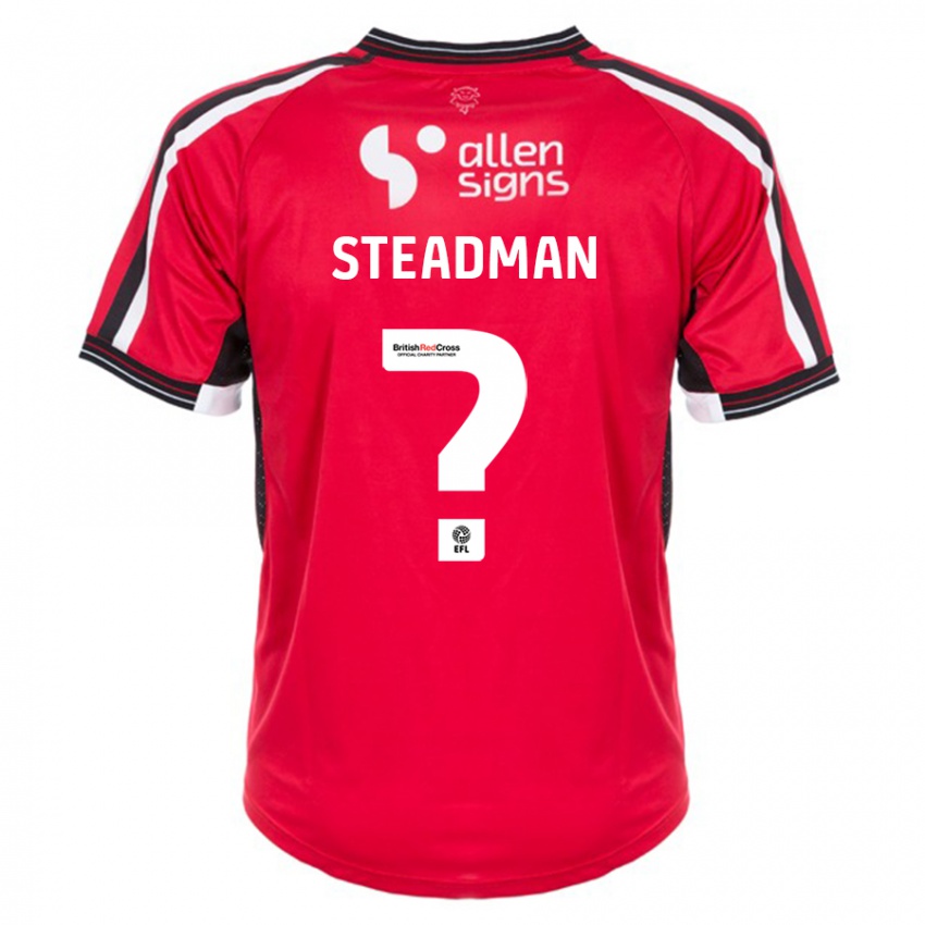 Niño Camiseta Jodie Steadman #0 Rojo 1ª Equipación 2023/24 La Camisa Argentina