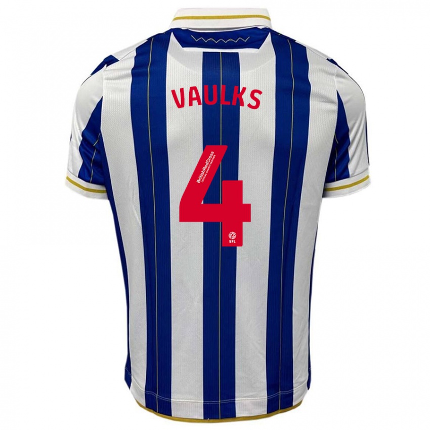 Niño Camiseta Will Vaulks #4 Azul Blanco 1ª Equipación 2023/24 La Camisa Argentina