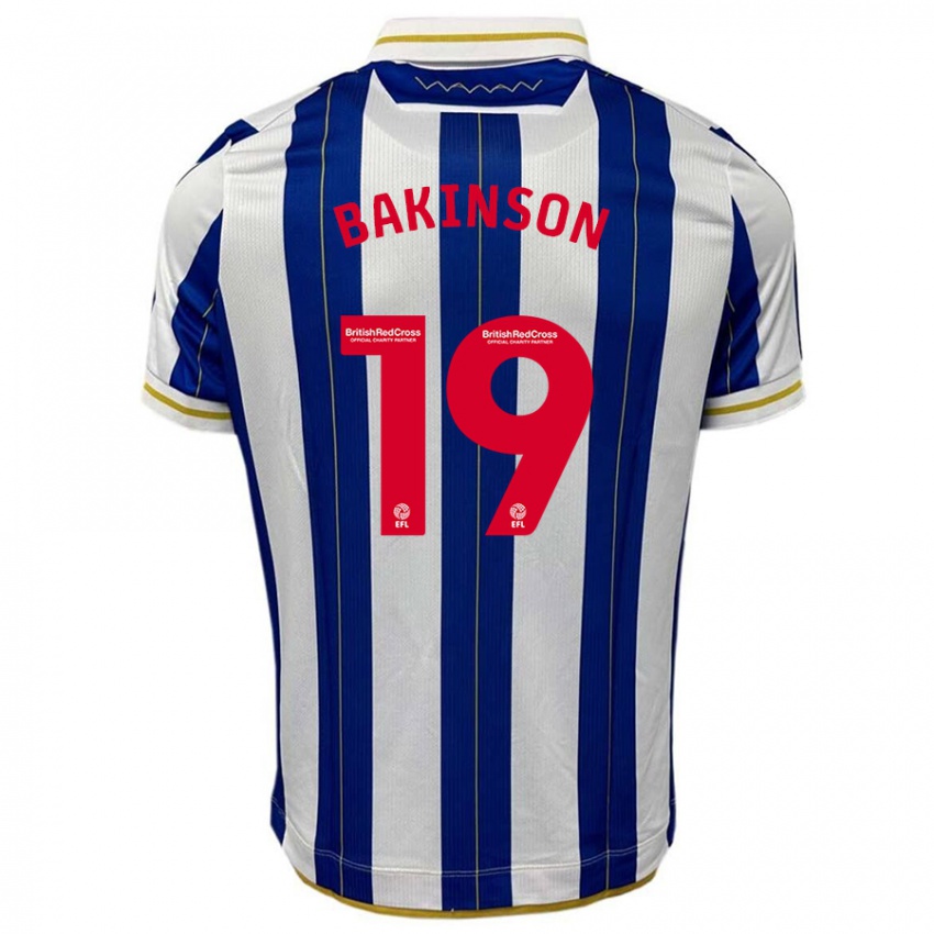 Niño Camiseta Tyreeq Bakinson #19 Azul Blanco 1ª Equipación 2023/24 La Camisa Argentina