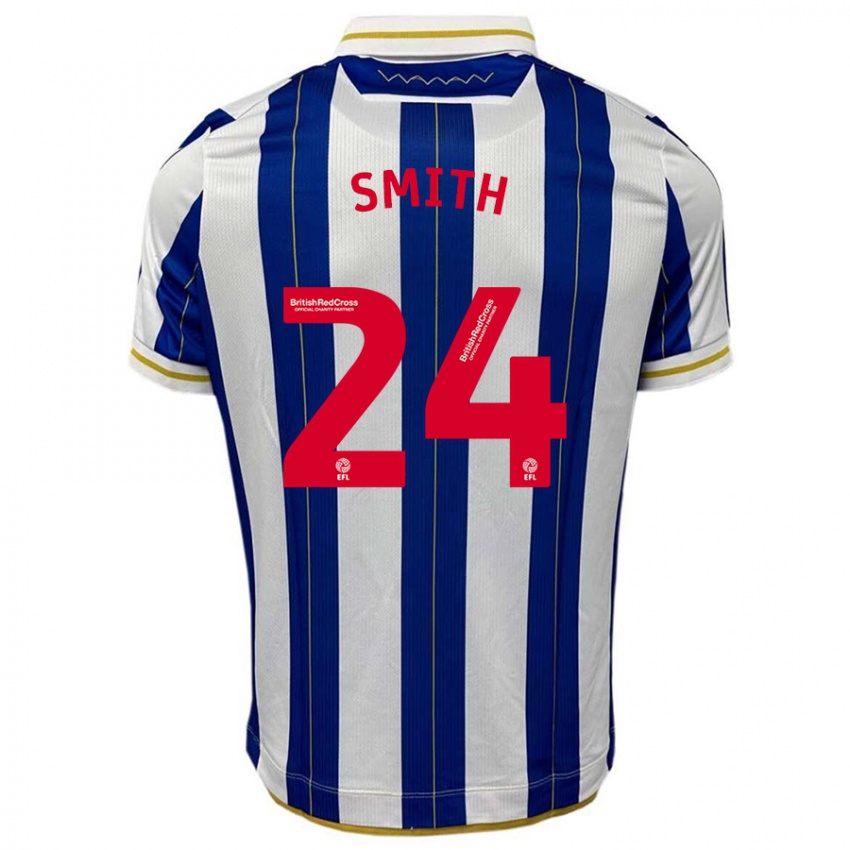 Niño Camiseta Michael Smith #24 Azul Blanco 1ª Equipación 2023/24 La Camisa Argentina