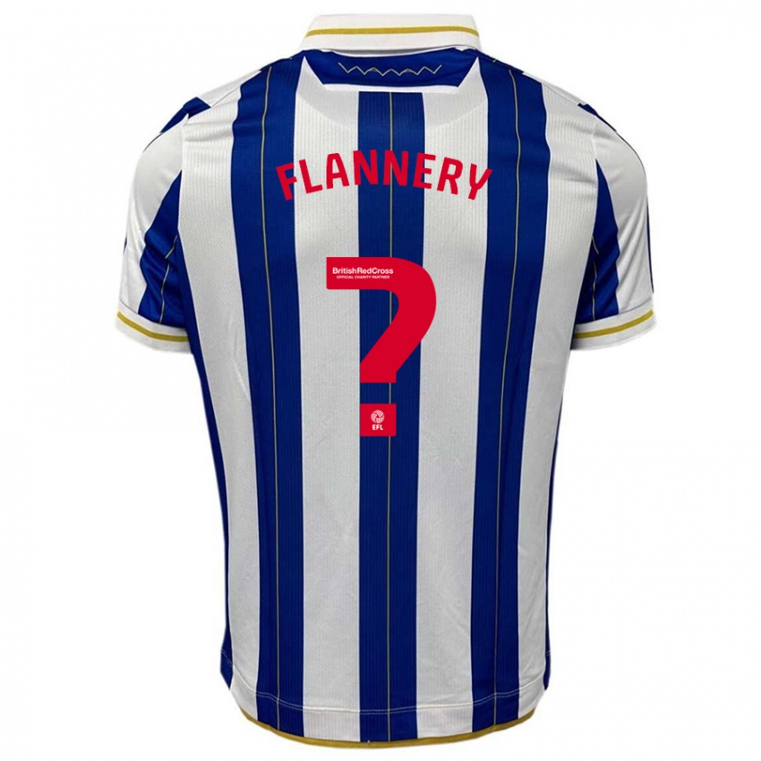 Niño Camiseta Cian Flannery #0 Azul Blanco 1ª Equipación 2023/24 La Camisa Argentina