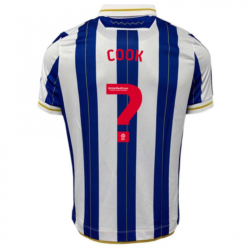 Niño Camiseta Luke Cook #0 Azul Blanco 1ª Equipación 2023/24 La Camisa Argentina