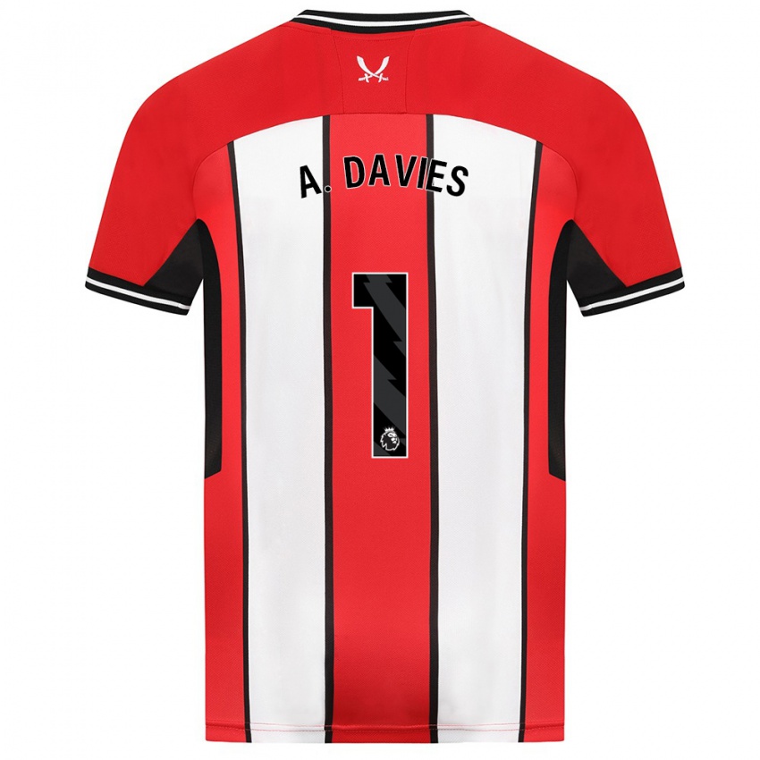 Niño Camiseta Adam Davies #1 Rojo 1ª Equipación 2023/24 La Camisa Argentina