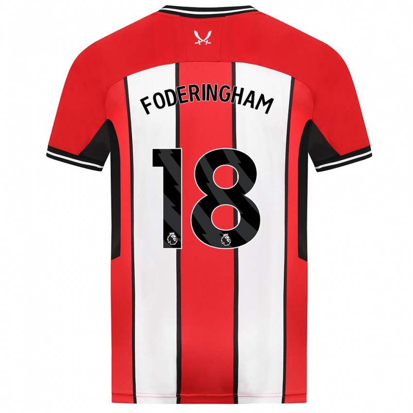 Niño Camiseta Wes Foderingham #18 Rojo 1ª Equipación 2023/24 La Camisa Argentina