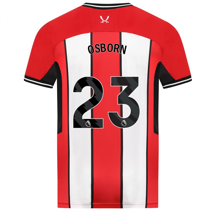 Niño Camiseta Ben Osborn #23 Rojo 1ª Equipación 2023/24 La Camisa Argentina