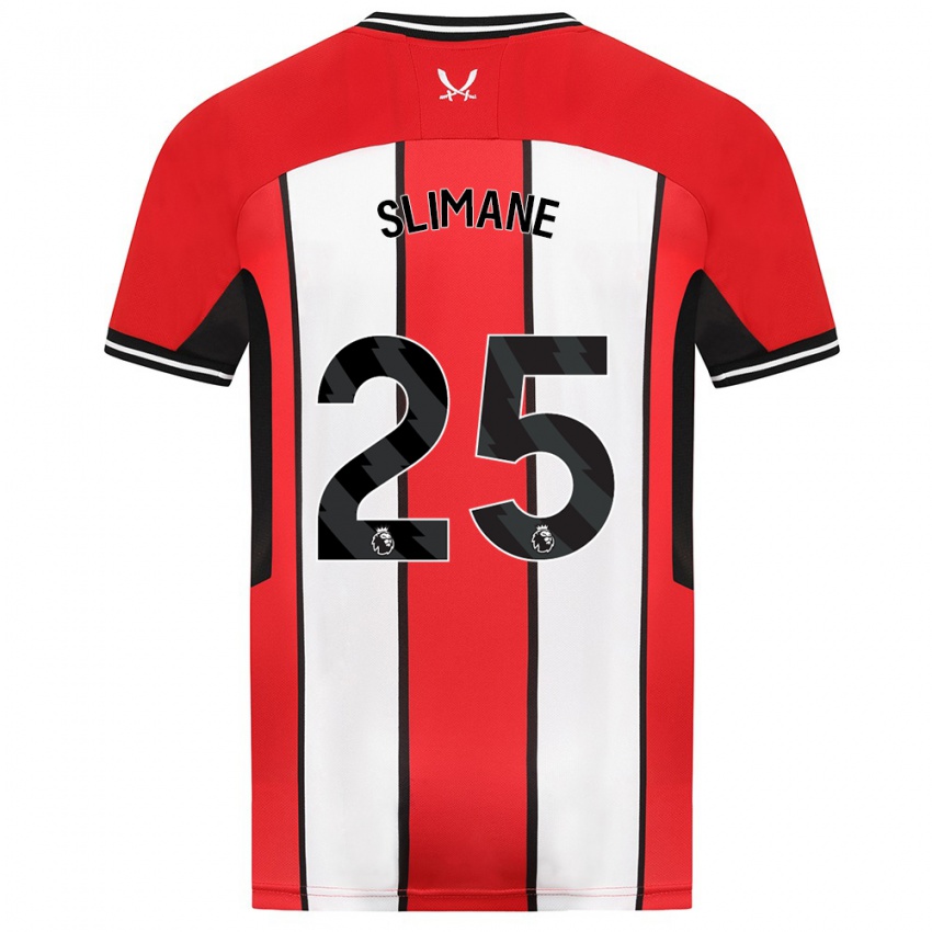 Niño Camiseta Anis Slimane #25 Rojo 1ª Equipación 2023/24 La Camisa Argentina