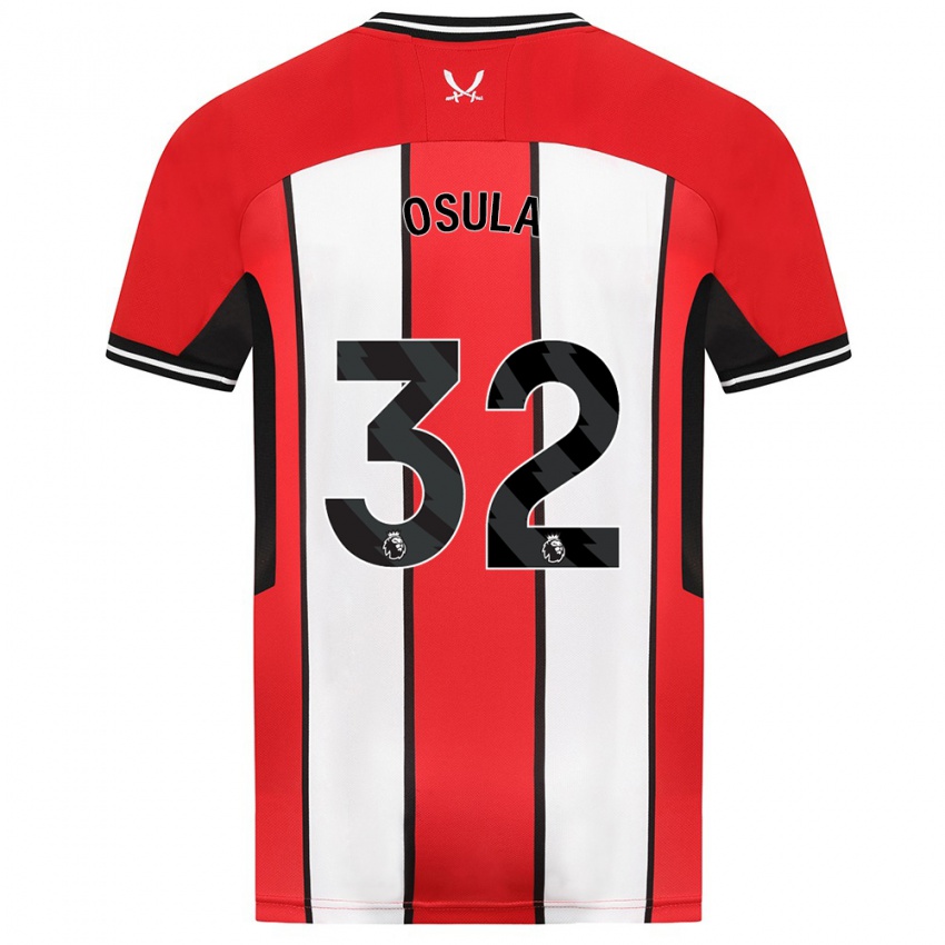 Niño Camiseta William Osula #32 Rojo 1ª Equipación 2023/24 La Camisa Argentina