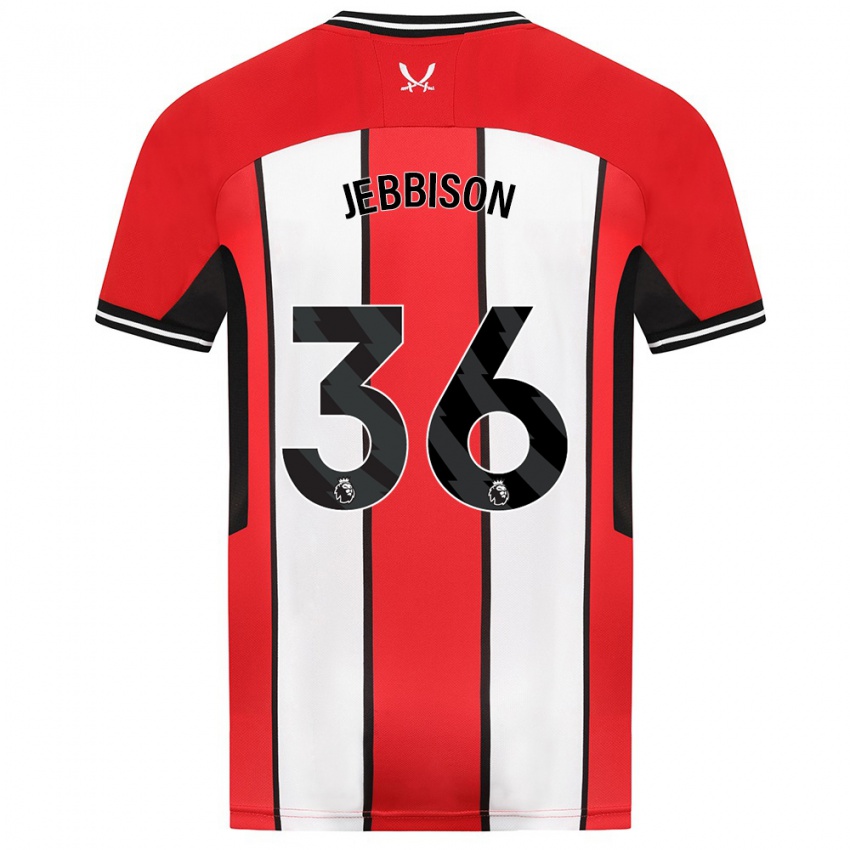 Niño Camiseta Daniel Jebbison #36 Rojo 1ª Equipación 2023/24 La Camisa Argentina