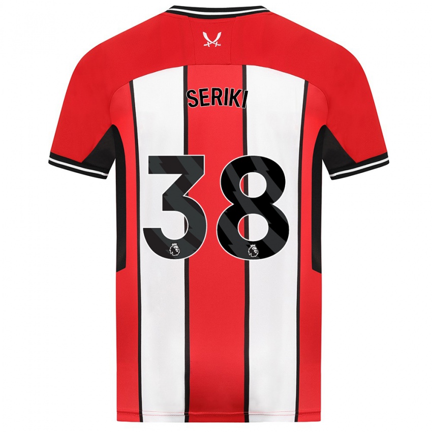 Niño Camiseta Femi Seriki #38 Rojo 1ª Equipación 2023/24 La Camisa Argentina