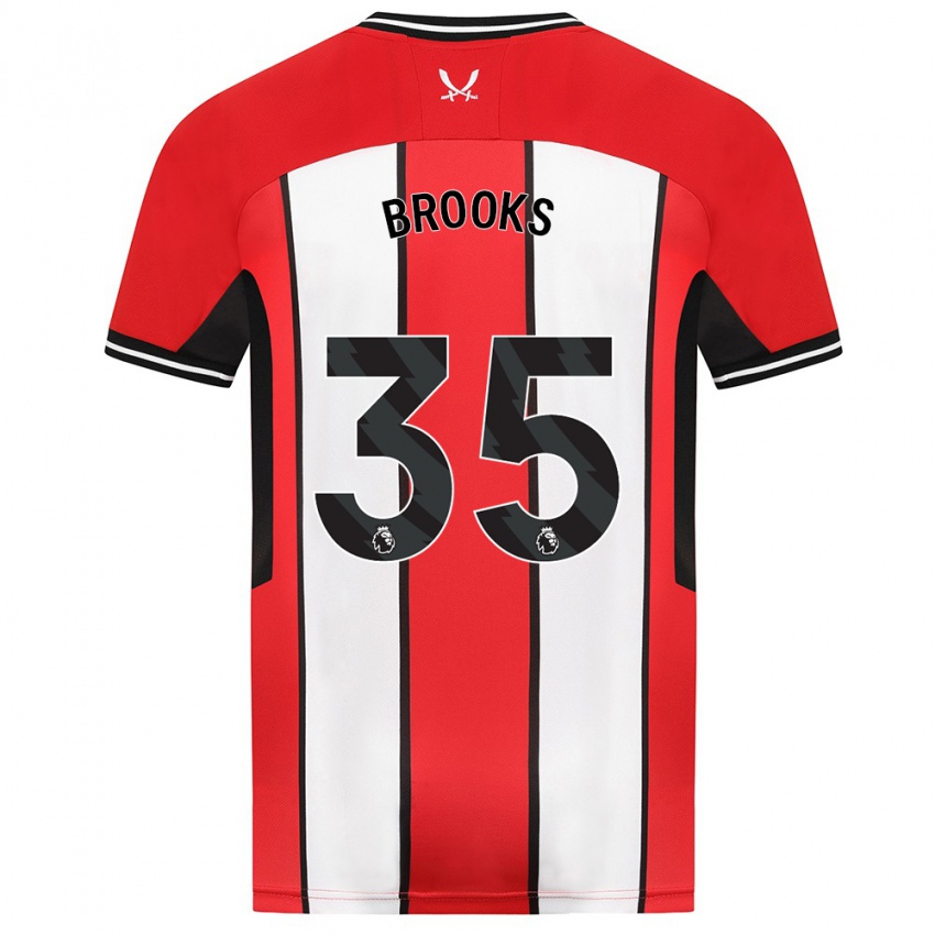 Niño Camiseta Andre Brooks #35 Rojo 1ª Equipación 2023/24 La Camisa Argentina