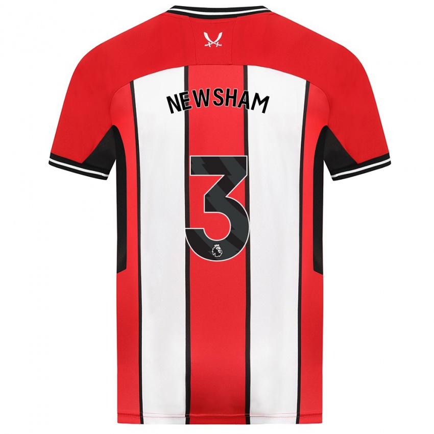 Niño Camiseta Charlotte Newsham #3 Rojo 1ª Equipación 2023/24 La Camisa Argentina