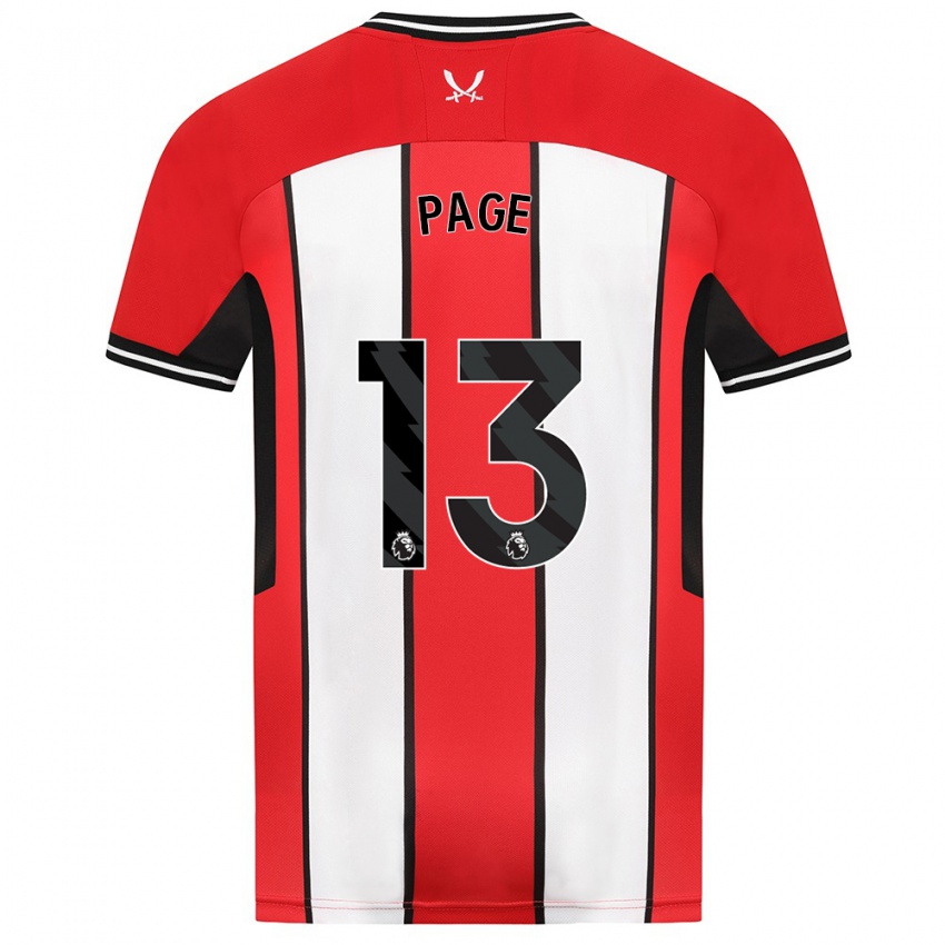 Niño Camiseta Olivia Jane Page #13 Rojo 1ª Equipación 2023/24 La Camisa Argentina