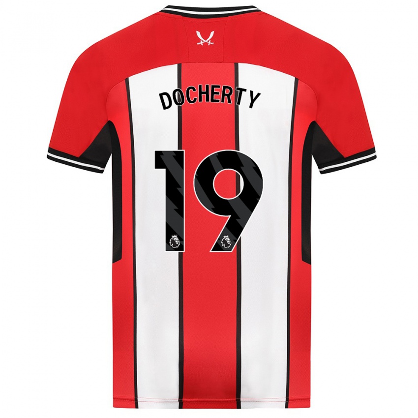 Niño Camiseta Charley Docherty #19 Rojo 1ª Equipación 2023/24 La Camisa Argentina