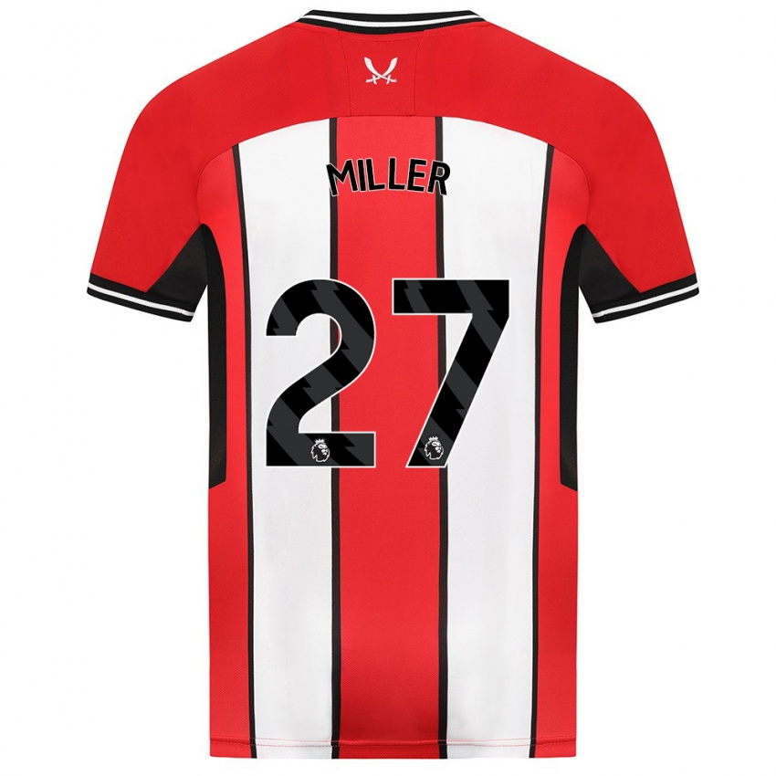 Niño Camiseta Lara Miller #27 Rojo 1ª Equipación 2023/24 La Camisa Argentina