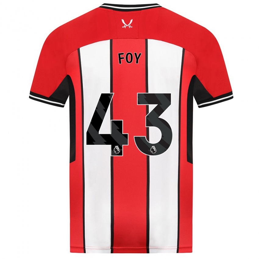 Niño Camiseta Gus Foy #43 Rojo 1ª Equipación 2023/24 La Camisa Argentina