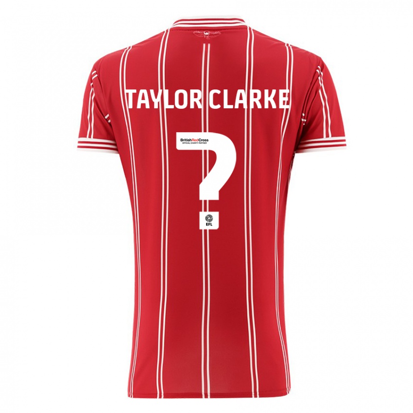 Niño Camiseta Omar Taylor-Clarke #0 Rojo 1ª Equipación 2023/24 La Camisa Argentina