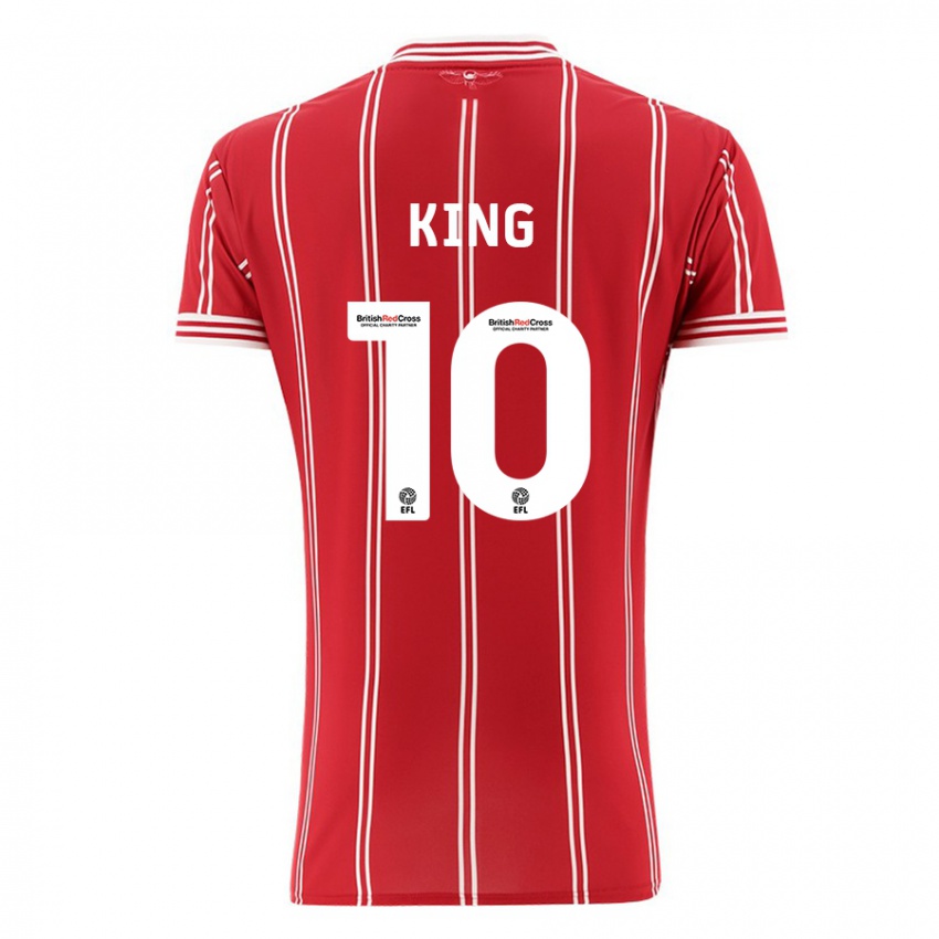 Niño Camiseta Andy King #10 Rojo 1ª Equipación 2023/24 La Camisa Argentina