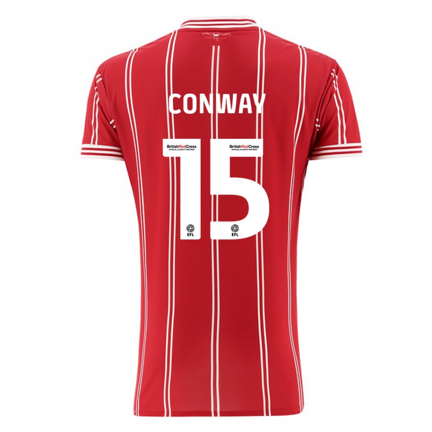 Niño Camiseta Tommy Conway #15 Rojo 1ª Equipación 2023/24 La Camisa Argentina