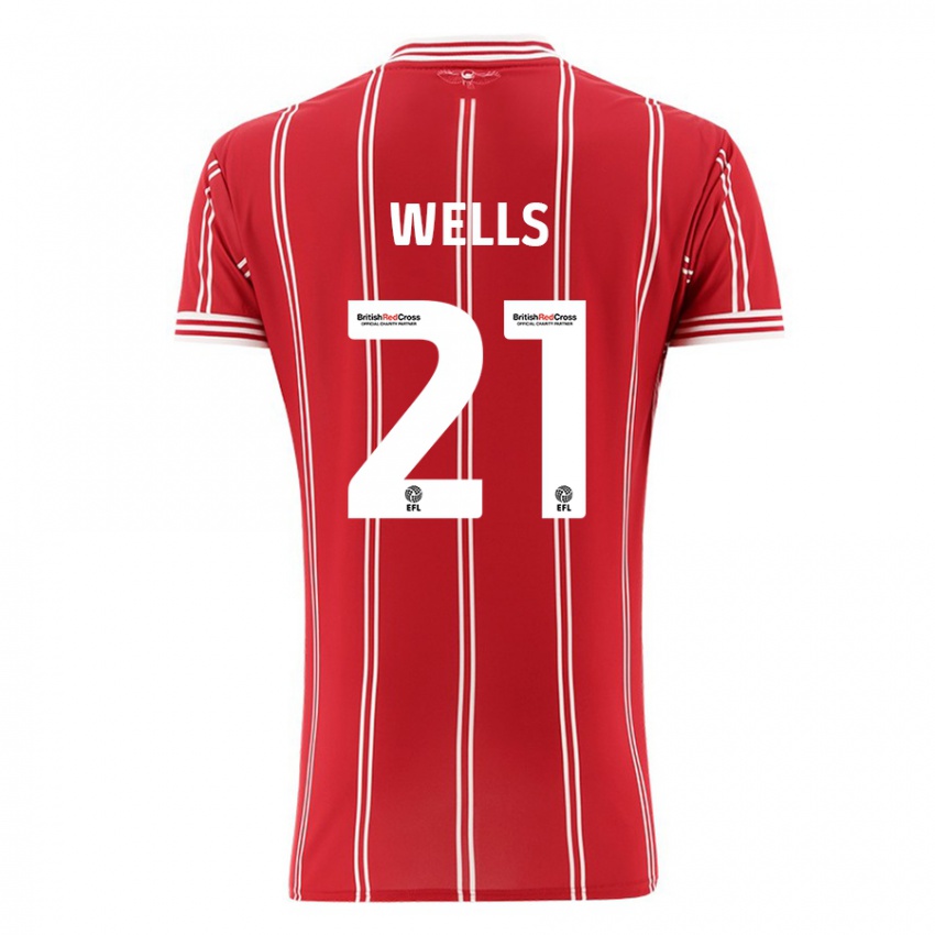 Niño Camiseta Nahki Wells #21 Rojo 1ª Equipación 2023/24 La Camisa Argentina