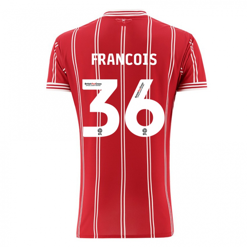 Niño Camiseta Marlee Francois #36 Rojo 1ª Equipación 2023/24 La Camisa Argentina