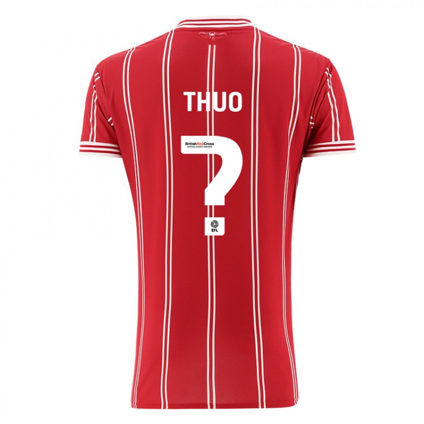 Niño Camiseta Mark Thuo #0 Rojo 1ª Equipación 2023/24 La Camisa Argentina