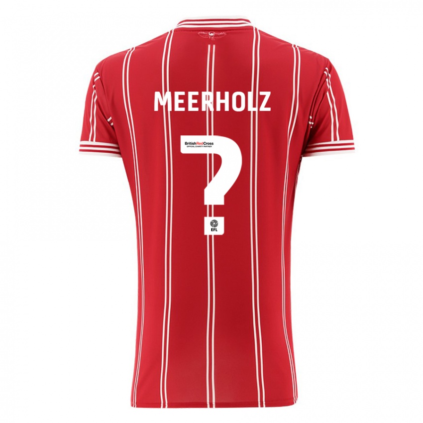 Niño Camiseta Jed Meerholz #0 Rojo 1ª Equipación 2023/24 La Camisa Argentina