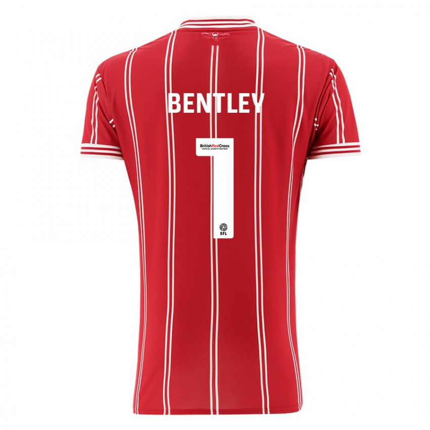 Niño Camiseta Fran Bentley #1 Rojo 1ª Equipación 2023/24 La Camisa Argentina