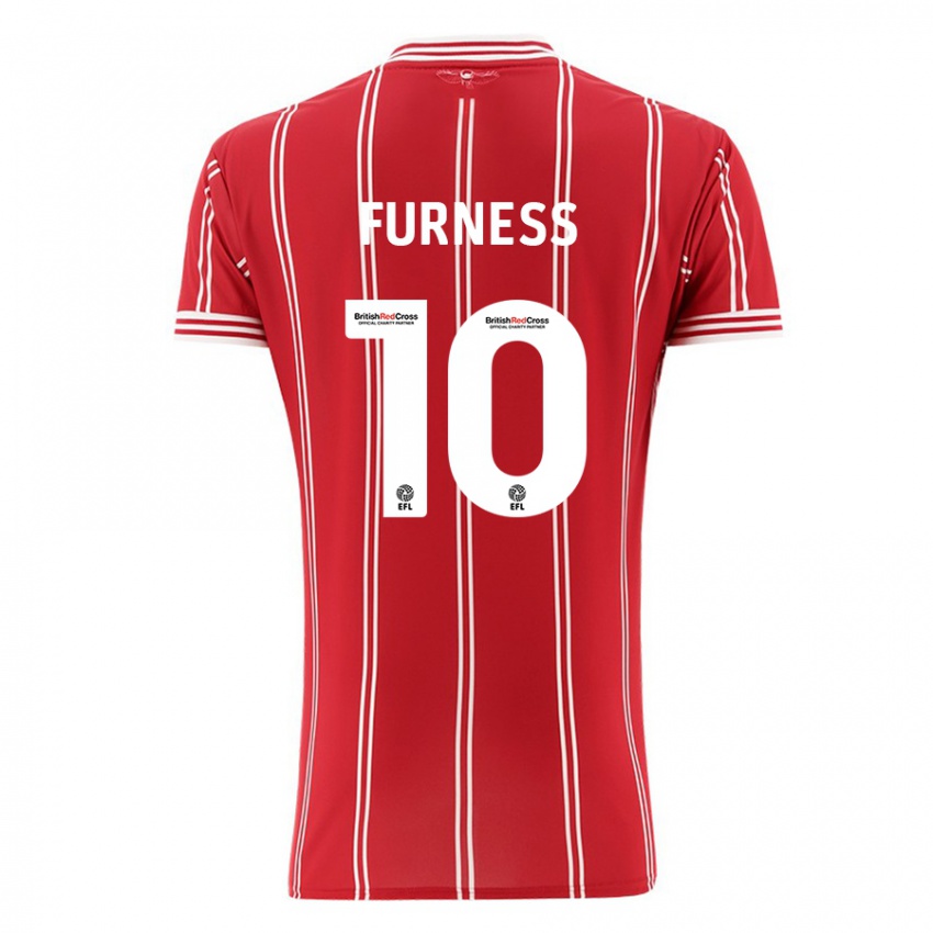 Niño Camiseta Rachel Furness #10 Rojo 1ª Equipación 2023/24 La Camisa Argentina
