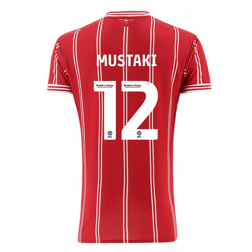 Niño Camiseta Chloe Mustaki #12 Rojo 1ª Equipación 2023/24 La Camisa Argentina