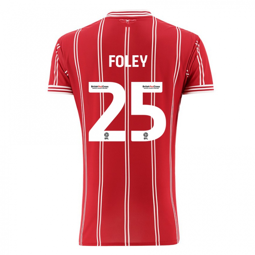 Niño Camiseta Erin Foley #25 Rojo 1ª Equipación 2023/24 La Camisa Argentina