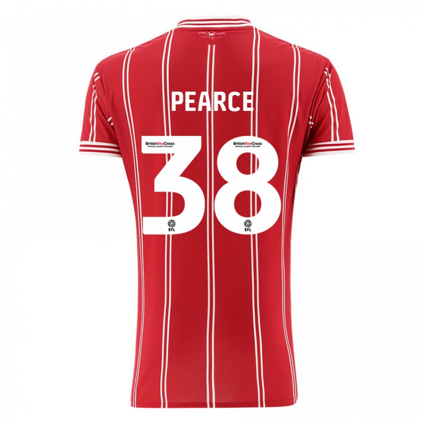 Niño Camiseta Manon Pearce #38 Rojo 1ª Equipación 2023/24 La Camisa Argentina