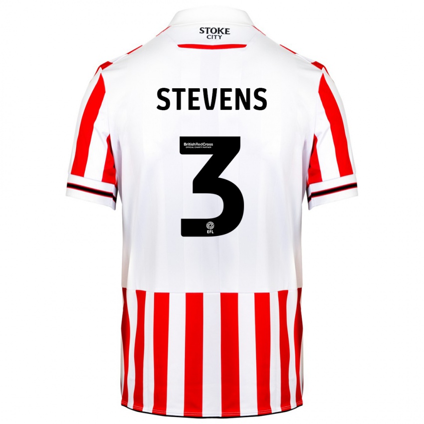 Niño Camiseta Enda Stevens #3 Rojo Blanco 1ª Equipación 2023/24 La Camisa Argentina