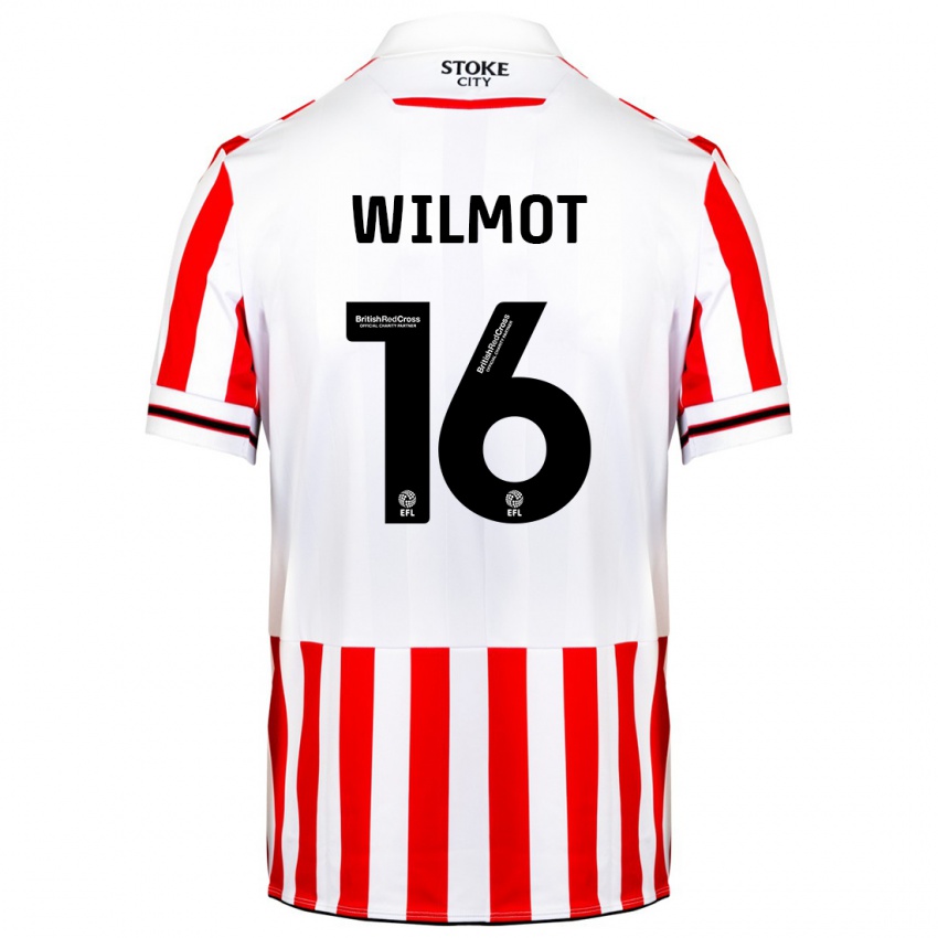 Niño Camiseta Ben Wilmot #16 Rojo Blanco 1ª Equipación 2023/24 La Camisa Argentina