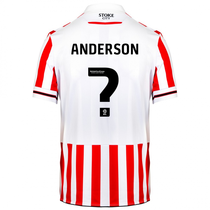 Niño Camiseta Freddie Anderson #0 Rojo Blanco 1ª Equipación 2023/24 La Camisa Argentina