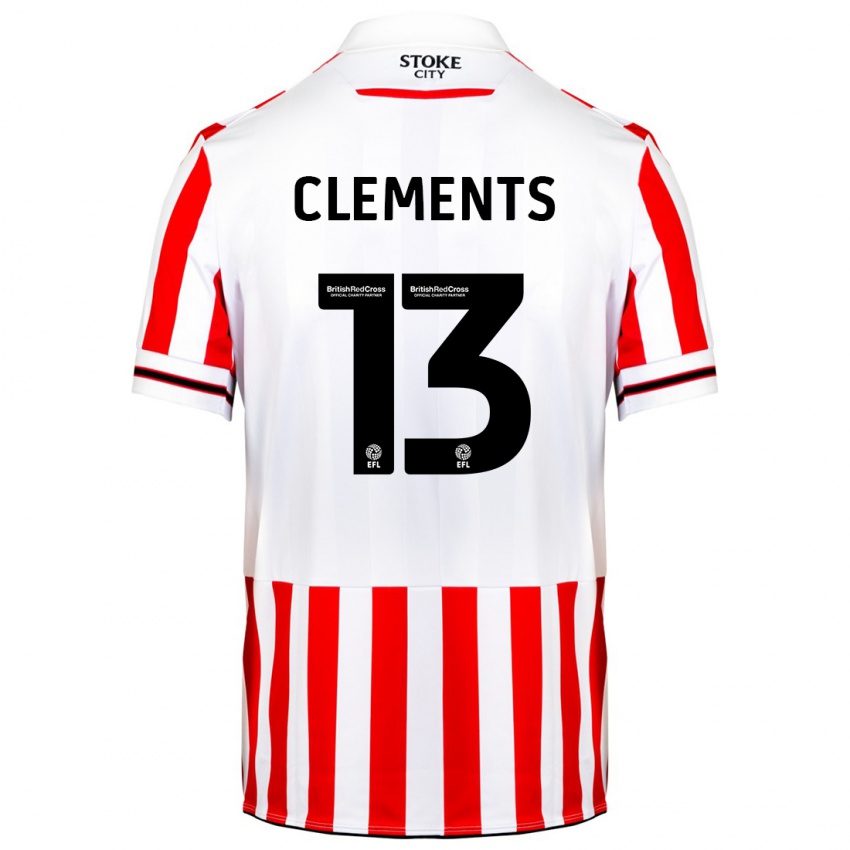 Niño Camiseta Daisy Clements #13 Rojo Blanco 1ª Equipación 2023/24 La Camisa Argentina