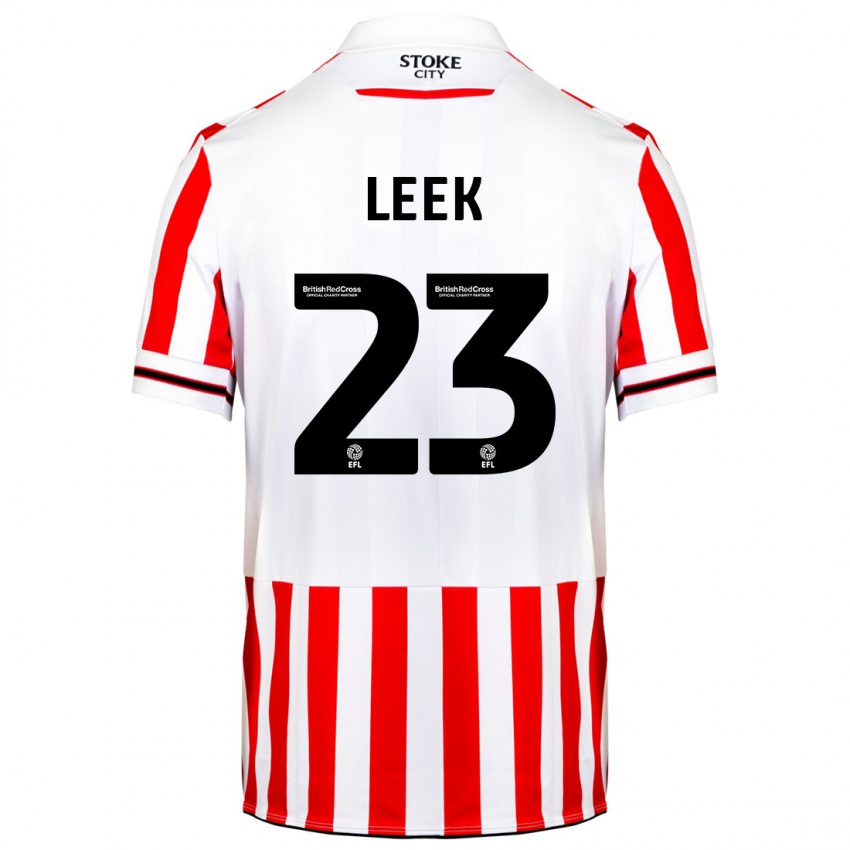 Niño Camiseta Ellie Leek #23 Rojo Blanco 1ª Equipación 2023/24 La Camisa Argentina