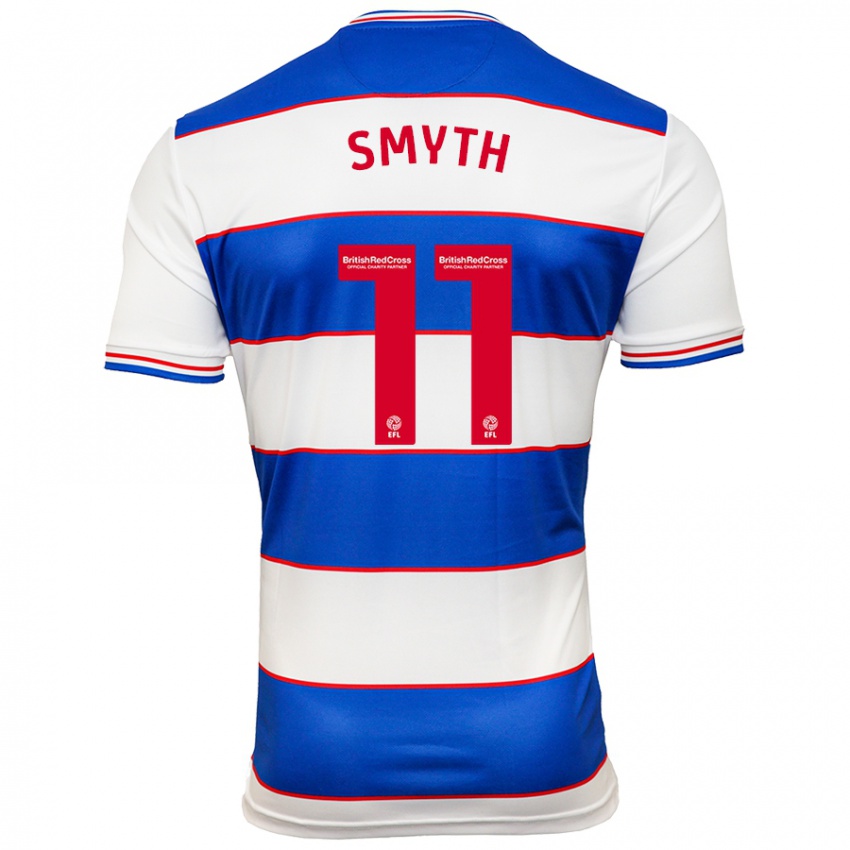 Niño Camiseta Paul Smyth #11 Blanco Azul 1ª Equipación 2023/24 La Camisa Argentina