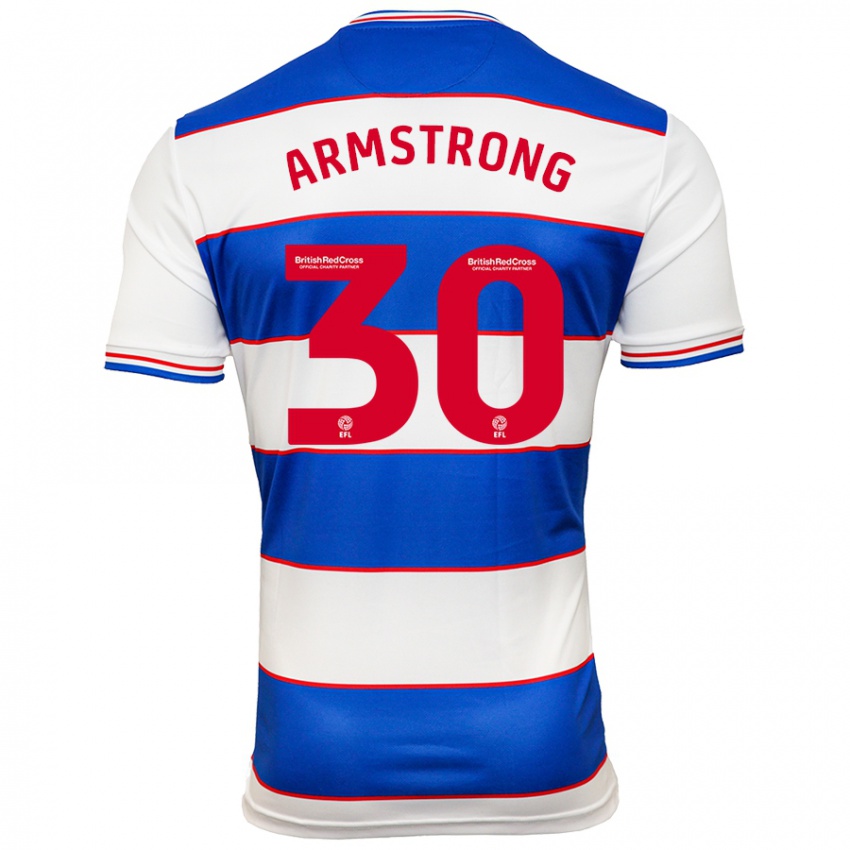 Niño Camiseta Sinclair Armstrong #30 Blanco Azul 1ª Equipación 2023/24 La Camisa Argentina