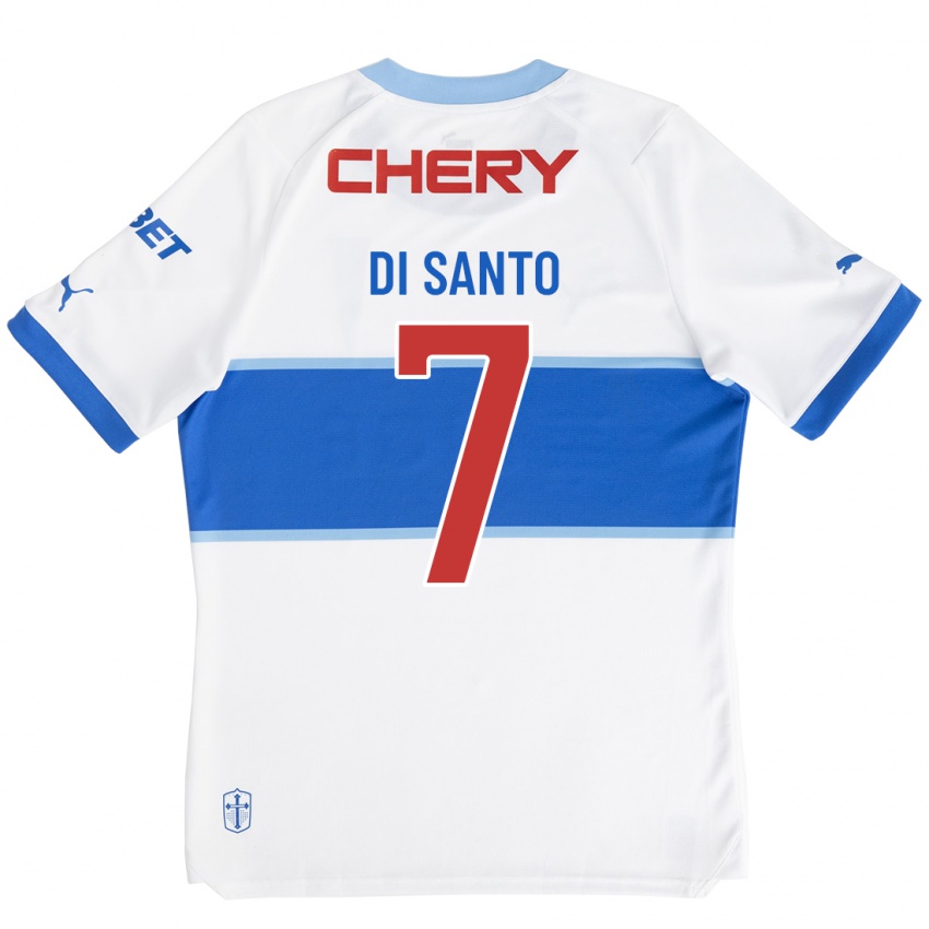 Niño Camiseta Franco Di Santo #7 Blanco 1ª Equipación 2023/24 La Camisa Argentina