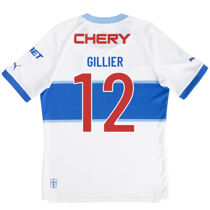 Niño Camiseta Thomas Gillier #12 Blanco 1ª Equipación 2023/24 La Camisa Argentina