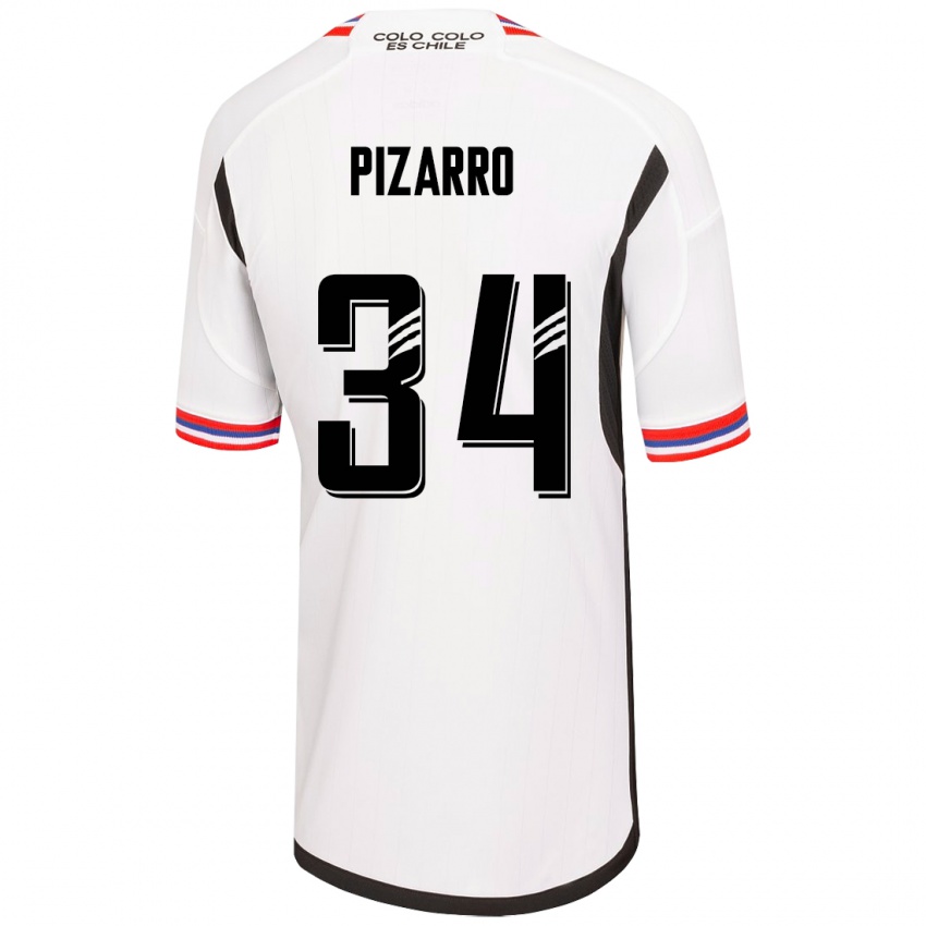 Niño Camiseta Vicente Pizarro #34 Blanco 1ª Equipación 2023/24 La Camisa Argentina