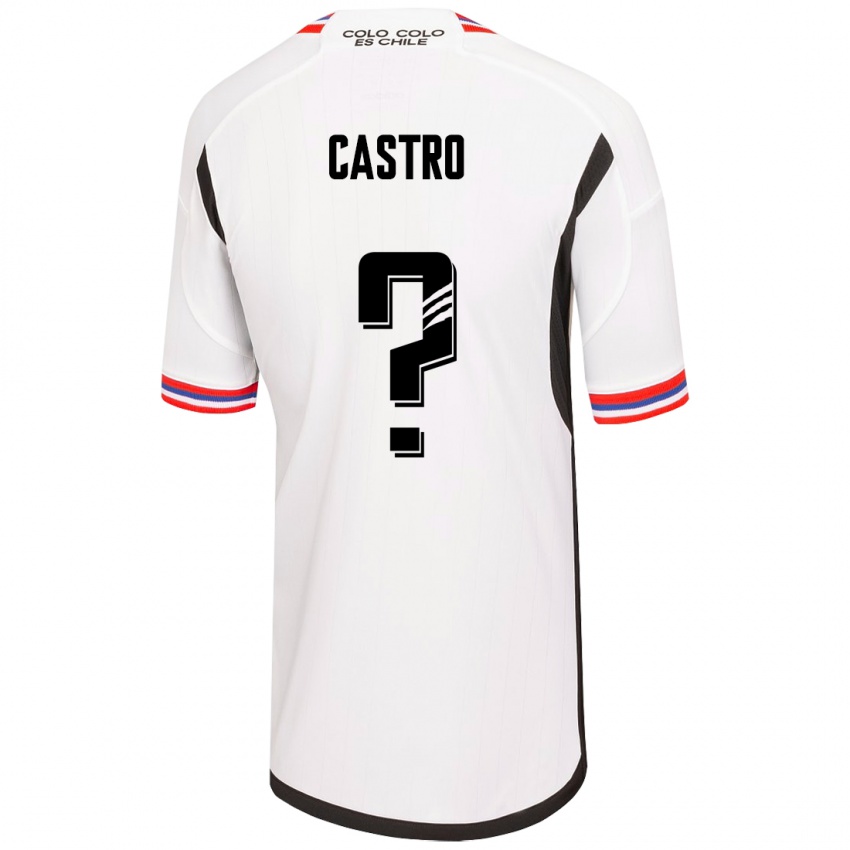 Niño Camiseta Benjamín Castro #0 Blanco 1ª Equipación 2023/24 La Camisa Argentina