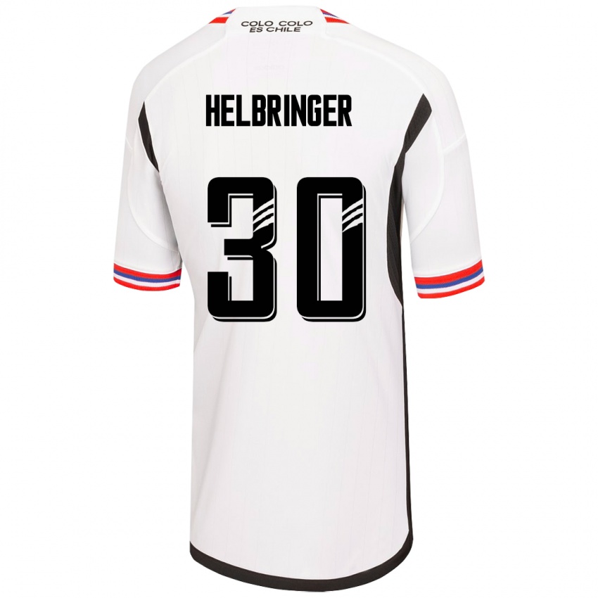 Niño Camiseta Aixa Helbringer #30 Blanco 1ª Equipación 2023/24 La Camisa Argentina