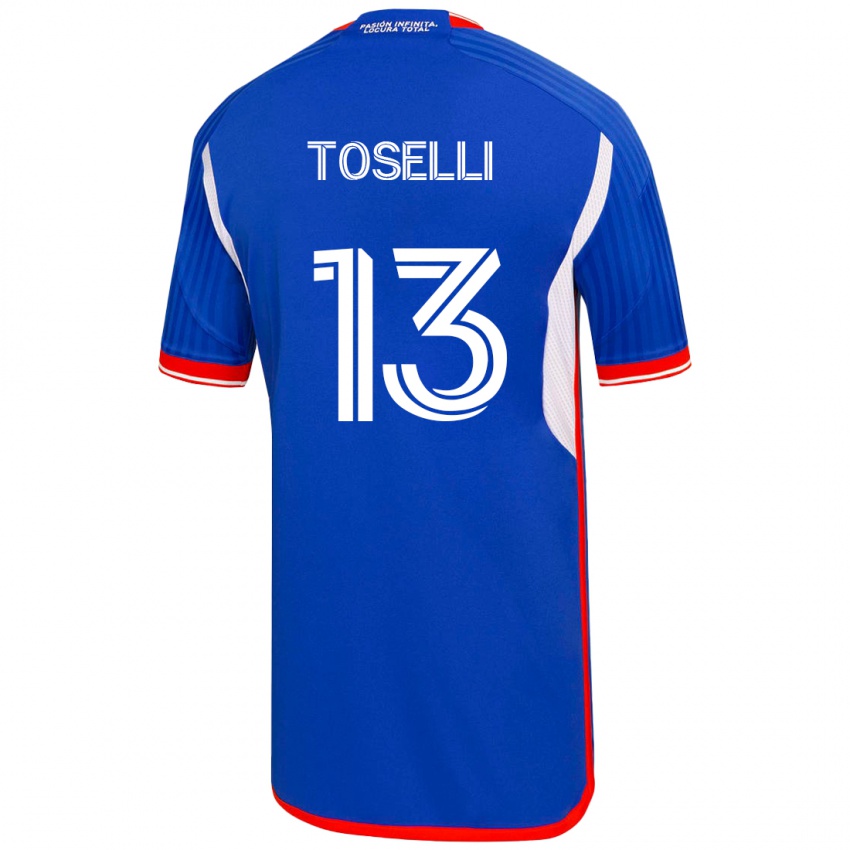 Niño Camiseta Cristopher Toselli #13 Azul 1ª Equipación 2023/24 La Camisa Argentina