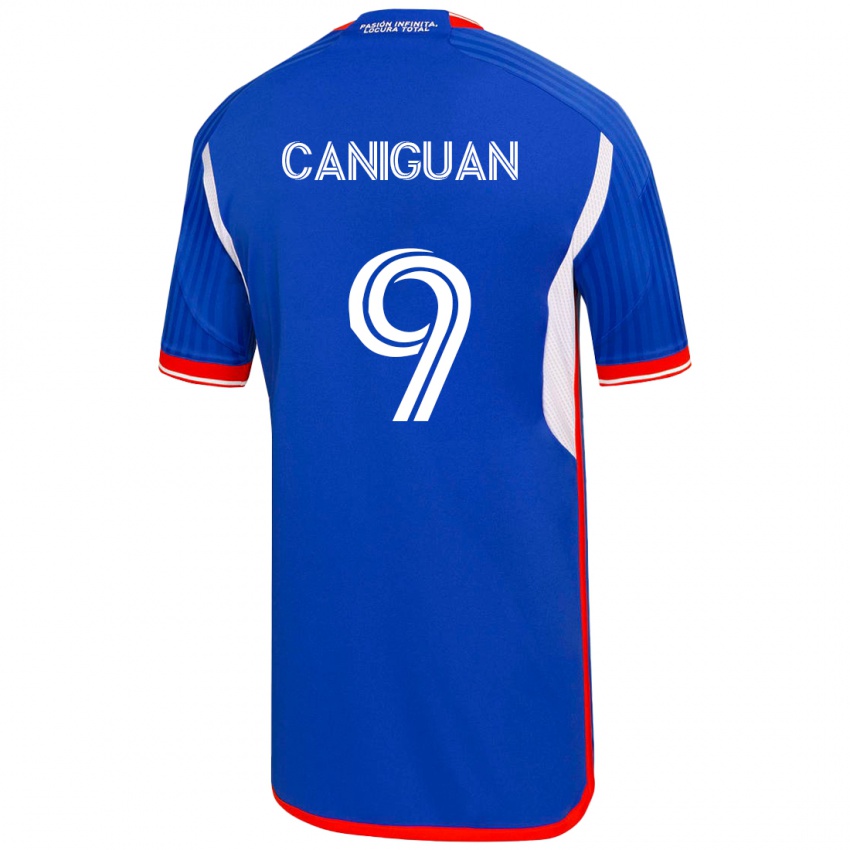 Niño Camiseta Franchesca Caniguán #9 Azul 1ª Equipación 2023/24 La Camisa Argentina